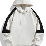Color Block Waffle Hoodie