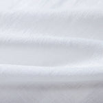 Linen Look Cotton Stand Collar Shirt & Straight Leg Linen Cotton Blend Pants
