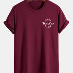 Regular Fit Cool Uncles Club Print Cotton T-Shirt