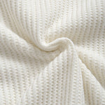 Knitted Waffle Arc Hem T-Shirt