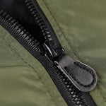 Quilted Lined Funnel Neck Bomber Jacket