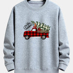 Christmas Truck Print Relax Fit Sweatshirt