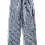 Checkerboard Teddy Hoodie & Straight Leg Pants
