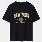 New York Varsity Print Heavy Weight Oversize T-Shirt
