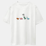 Cartoon Dinosaur Print Heavy Weight Oversize T-Shirt