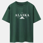 Alaska Slogan Print Drop Shoulder Oversize T-Shirt