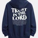 Trust In The Lord Print Relax Fit Hoodie