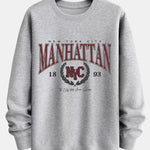Manhattan Varsity Print Relax Fit Sweatshirt