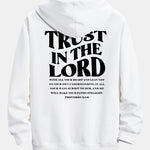 Trust In The Lord Print Relax Fit Hoodie