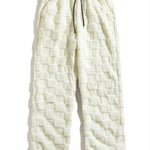Checkerboard Teddy Hoodie & Straight Leg Pants