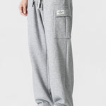 Relax Fit Long Sleeve 2 In 1 Waffle T-Shirt & Relax Fit Straight Leg Jersey Cargo Pants