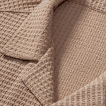 Short Sleeve Waffle Cuban Shirt & Straight Leg Linen Pants