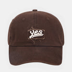 Yes Embroidery Patch Baseball Cap
