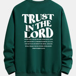 Trust In The Lord Print Relax Fit Sweatshirt