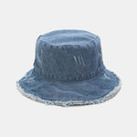 Vintage Distressed Denim Frayed Bucket Hat
