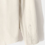 Long Sleeve Stand Collar Corduroy Shirt