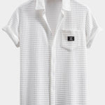 Short Sleeve Waffle Shirt & Drawstring Waffle Jogger Pants