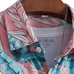 Viscose Tropical Print Button Up Shirt & Short Length Swim Shorts