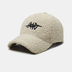 Heart Embroidery Teddy Plush Baseball Cap