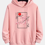 Cherry Blossom Slogan Print Relax Fit Hoodie