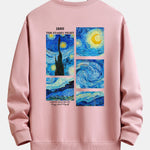 Starry Sky Back Print Relax Fit Sweatshirt