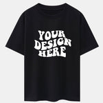 Your Design Here Print Drop Shoulder Oversize T-Shirt