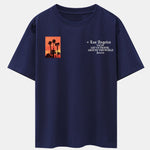 Palm Tree Slogan Print Drop Shoulder Oversize T-Shirt