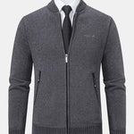 Zip Up Baseball Collar Sweater