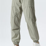 Elastic Waist Parachute Cargo Pants