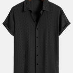 Jacquard Textured Button Up Shirt
