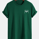 Regular Fit Bear With Sunglasses Print Cotton T-Shirt