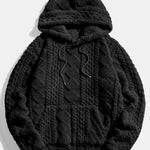 Geometry Jacquard Teddy Hoodie