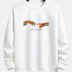 Infrared Hand Print Relax Fit Sweatshirt