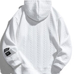 Relax Fit Wheat Jacquard Hoodie