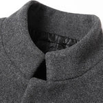 Stand Collar Woolen Overcoat