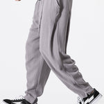 Detachable Belt Relax Fit Linen And Cotton Blend Harem Pants