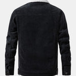 Teddy Lined Cotton Corduroy Jacket & Drawstring Corduroy Jogger Pants