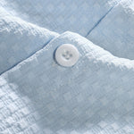 Checkerboard Jacquard Button Up Shirt