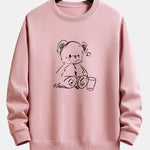 Bear Print Relax Fit Sweatshirt