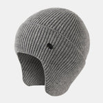Warm Ear Covers Knit Beanie Hat
