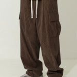 Loose Fit Corduroy Cargo Pants