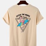 Surf Flamingo Print T-Shirt