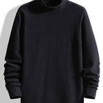 Fleece Long Sleeve Mock Neck T-Shirt