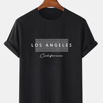 Los Angeles Checkered Print T-Shirt