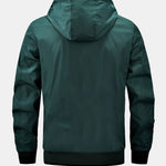 Contrast Detachable Hooded Jacket