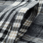 Teddy Fleece Lined Detachable Flannel Plaid Hooded Coat