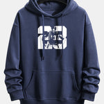 Number 23 Print Relax Fit Hoodie