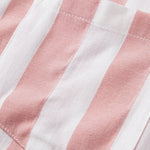 Striped Cuban Collar Shirt & Straight Leg Linen Pants