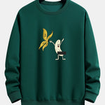 Banana Print Relax Fit Sweatshirt