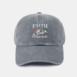 Sunrise Mountain Climbing Pattern Classic Retro Washed Cotton Baseball Cap